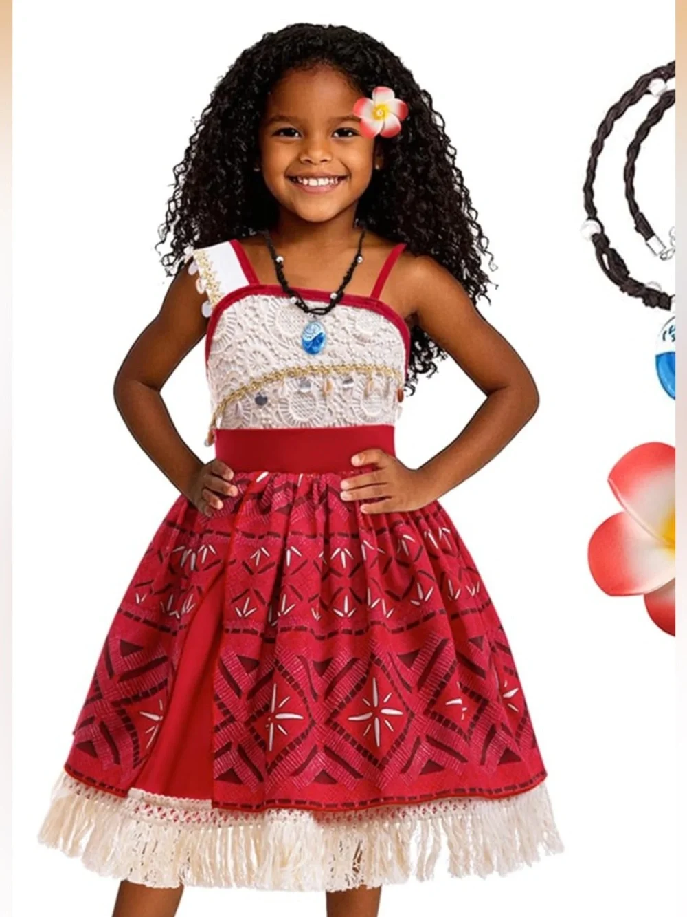 Princess Adventure Costume Dress for Girl Lace Tutu Dress (Moana)?